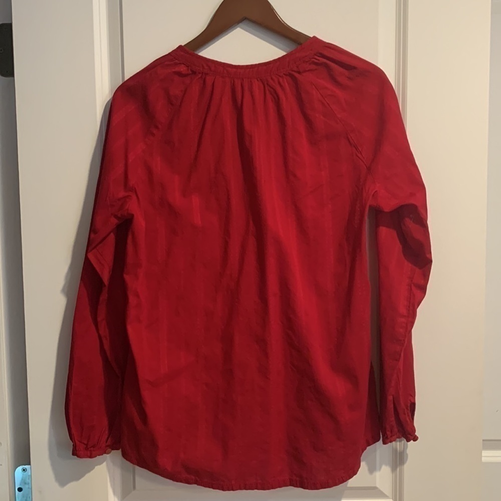 Woolrich Long Sleeve Keyhole Top Size Small - Picture 4 of 13